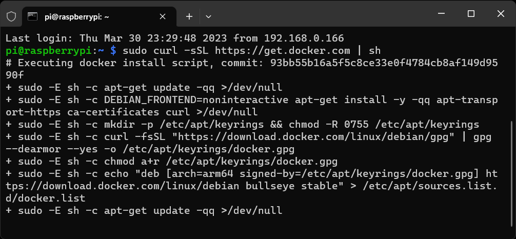 Get Started with Docker - Part 2a: Raspberry Pi Install Guide
